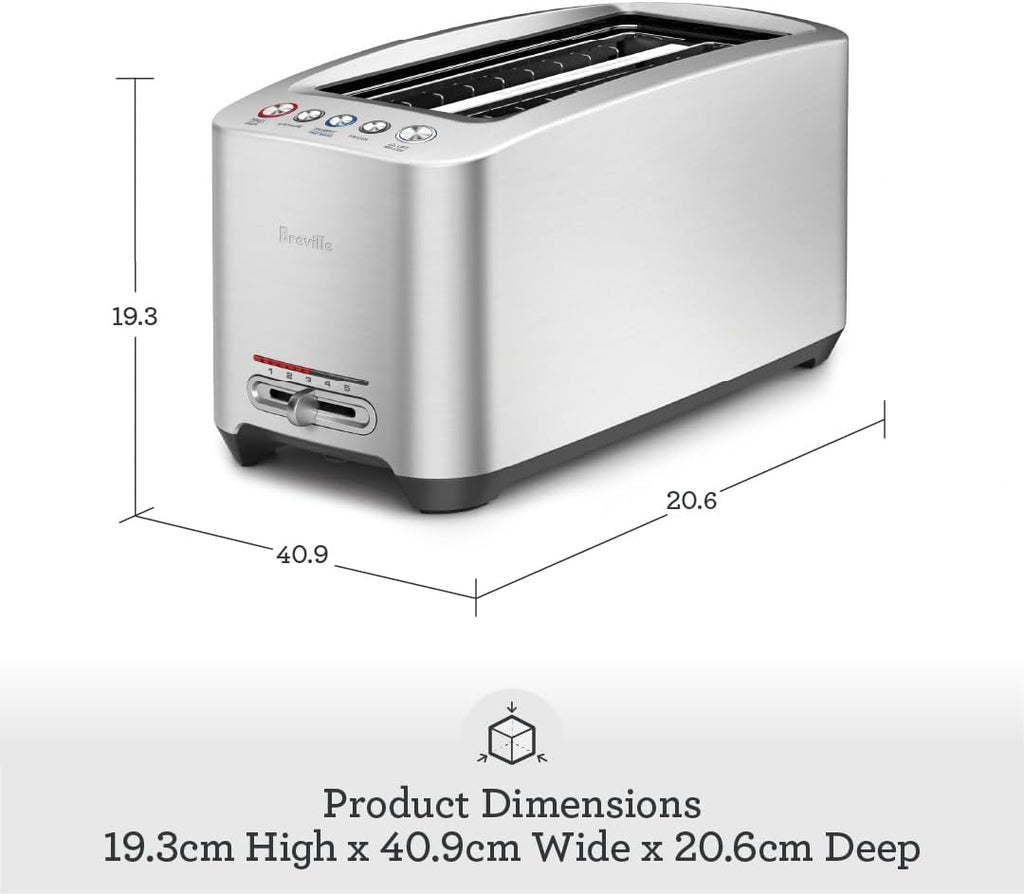 Breville Smart Toaster, Brushed Stainless Steel - New Condition