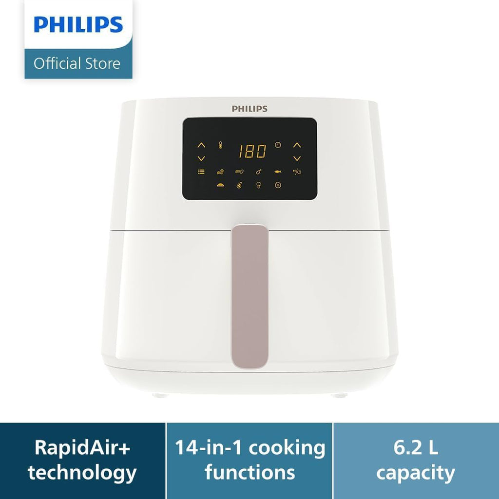 Philips Essential Air Fryer - 4.1 L Pan, Deep Fryer without Oil, Rapid Air Technology, HomeID Recipe App, Time & Temp Control - New Condition