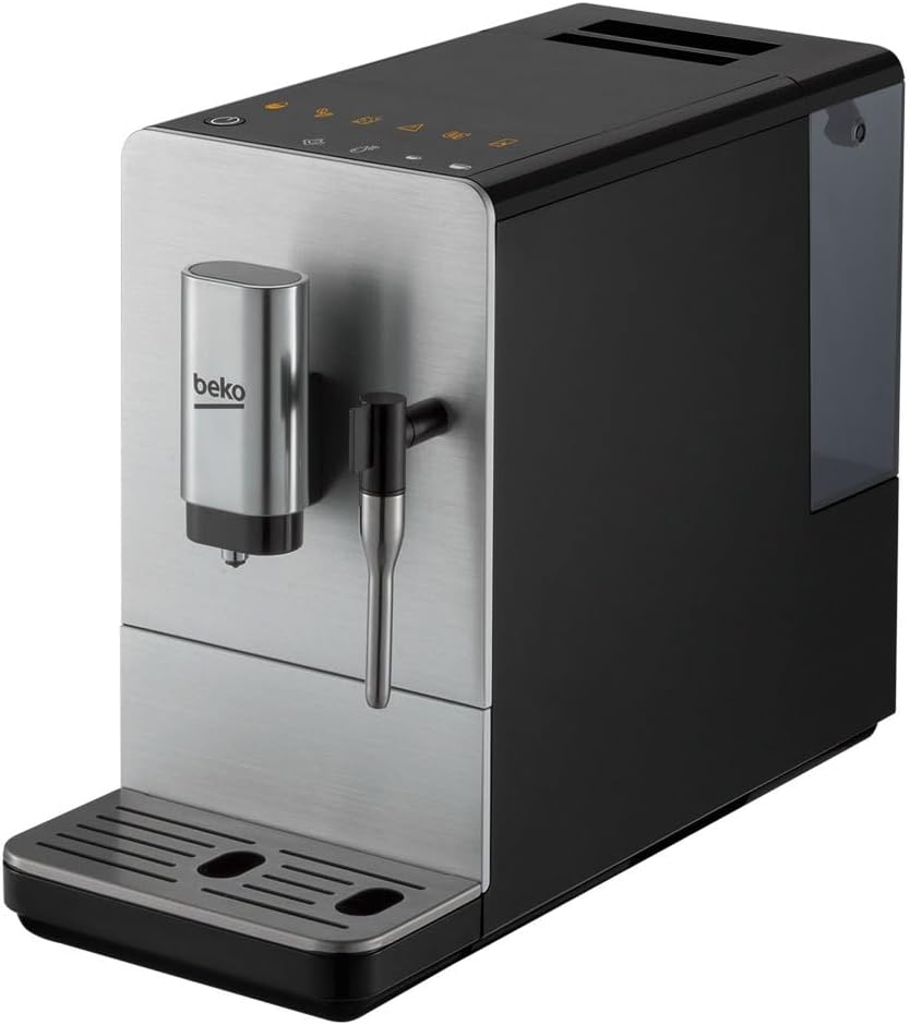 BEKO Bean-to-Cup Espresso Coffee Machine with Milk Frother – 1.4L, Stainless/Black - New Condition