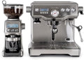 Breville Dynamic Duo Dual Boiler Espresso Machine & Grinder Pro Stainless Steel - Good Condition