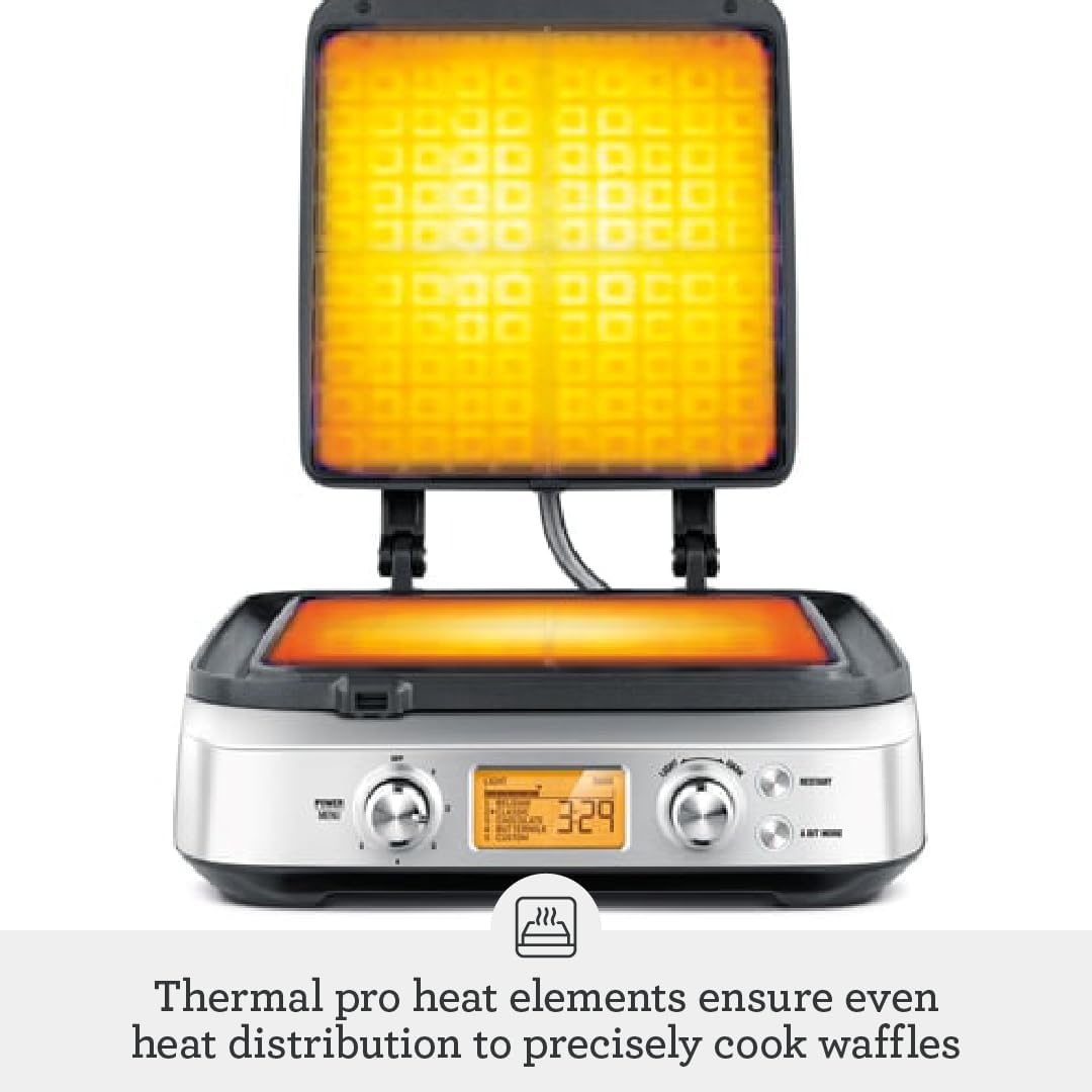 Breville the Smart Waffle, Silver - New Condition