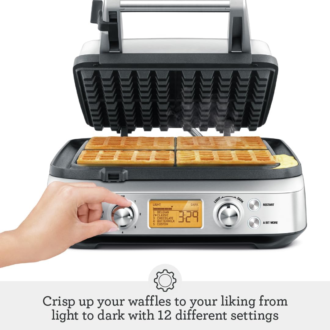 Breville the Smart Waffle, Silver - New Condition