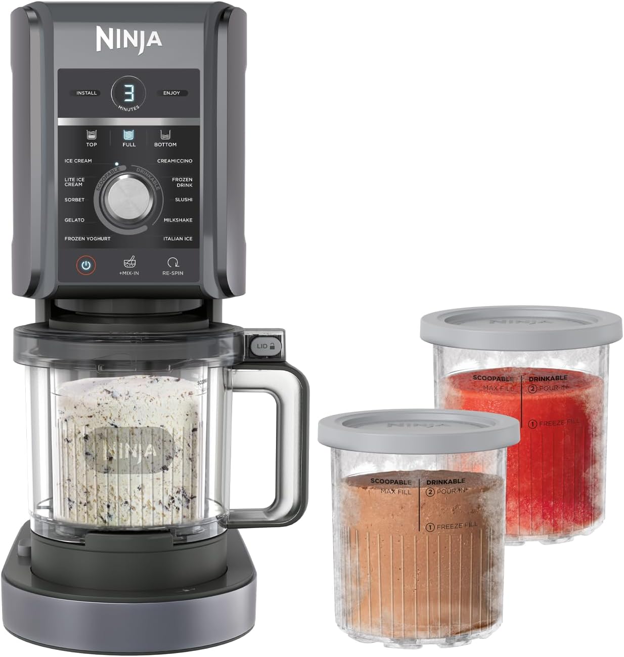Ninja CREAMi Deluxe 11-In-1 Ice Cream & Frozen Treat Maker - New Condition