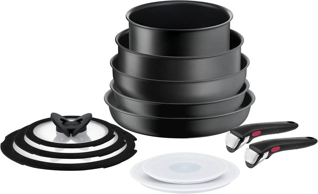 Tefal Ingenio Ultimate 12-Piece Non-Stick Induction Cookware Set Black - Excellent Condition