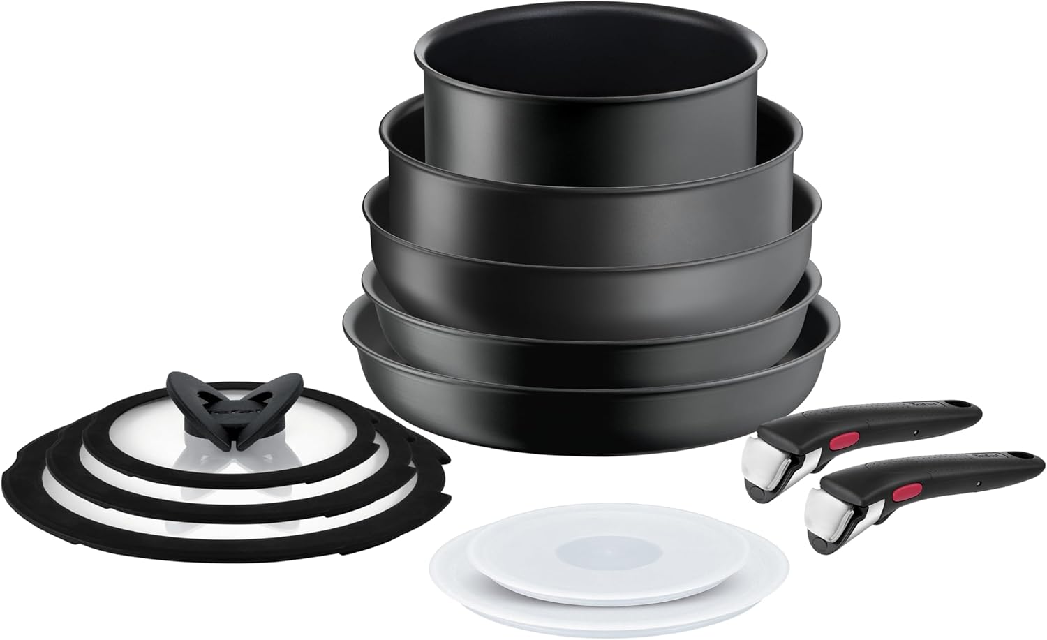 Tefal Ingenio Ultimate 12-Piece Non-Stick Induction Cookware Set Black - Excellent Condition