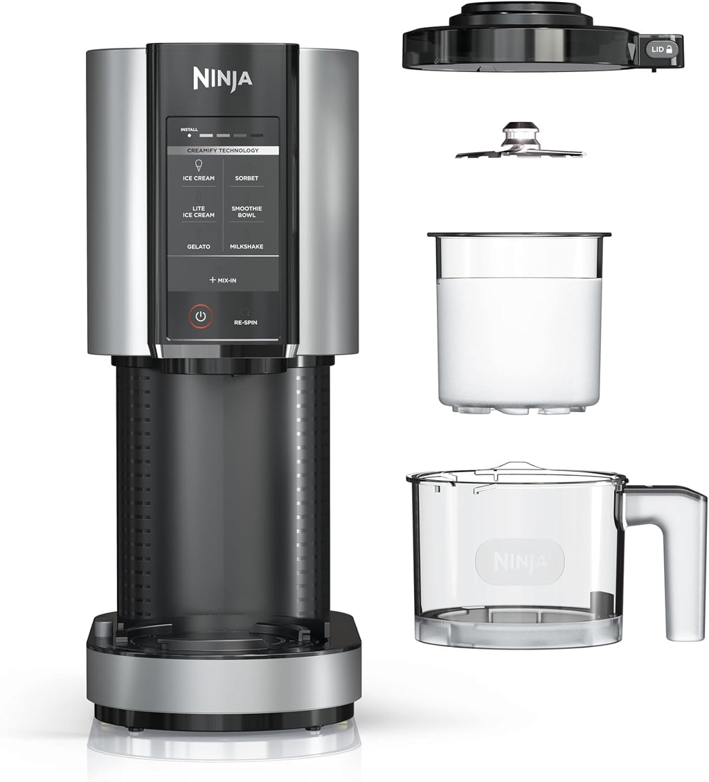 Ninja CREAMi Ice Cream Maker, Frozen Dessert Machine, Makes Icecream, Gelato, Frozen Yoghurt & More - New Condition