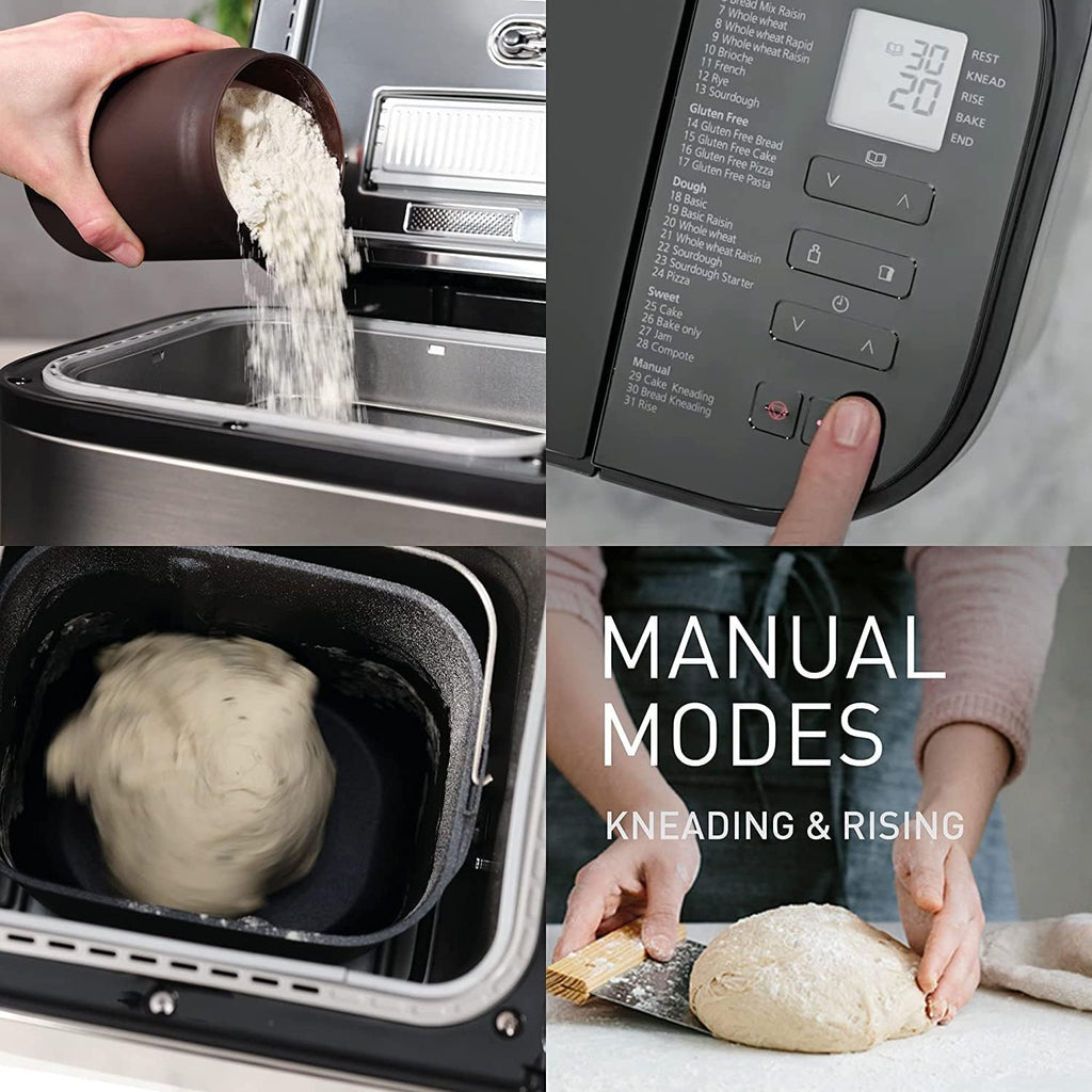 Panasonic Premium Automatic Bread Maker – Stainless Steel, 31 Programs, Yeast & Nut Dispenser - Good Condition