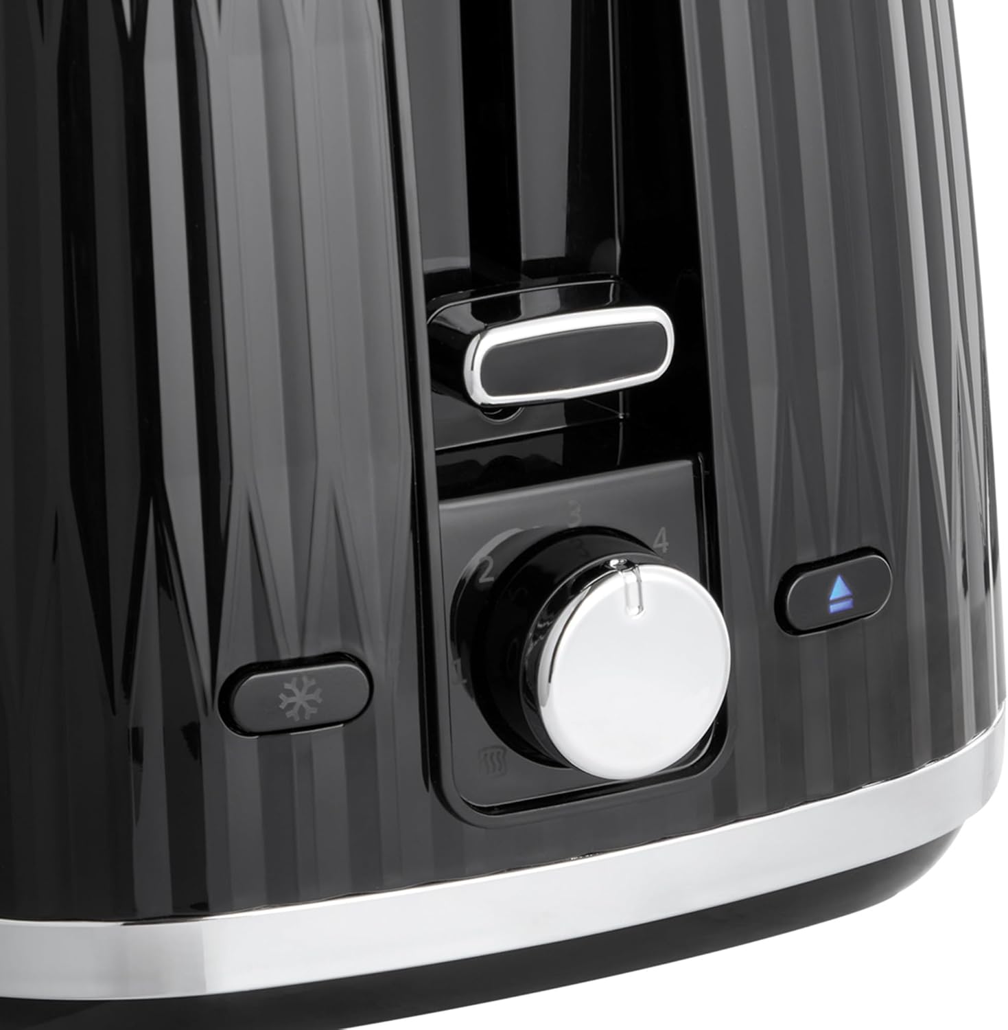 Russell Hobbs Eden 2 Slice Toaster, Textured Design, High Lift, Black - New Condition