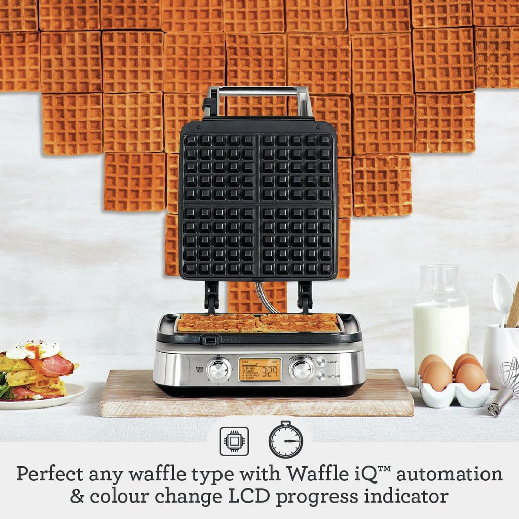 Breville the Smart Waffle, Silver - New Condition