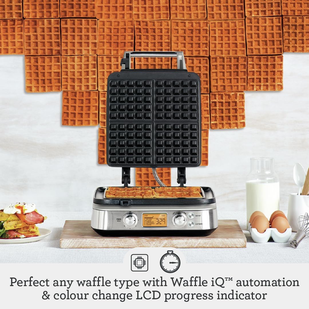 Breville the Smart Waffle, Silver - New Condition