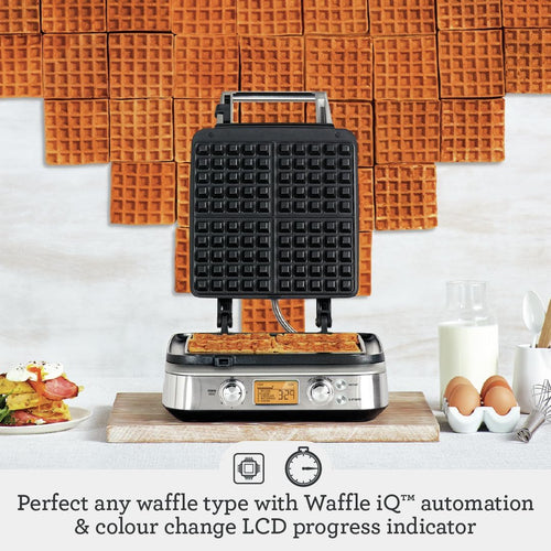 Breville the Smart Waffle, Silver - New Condition