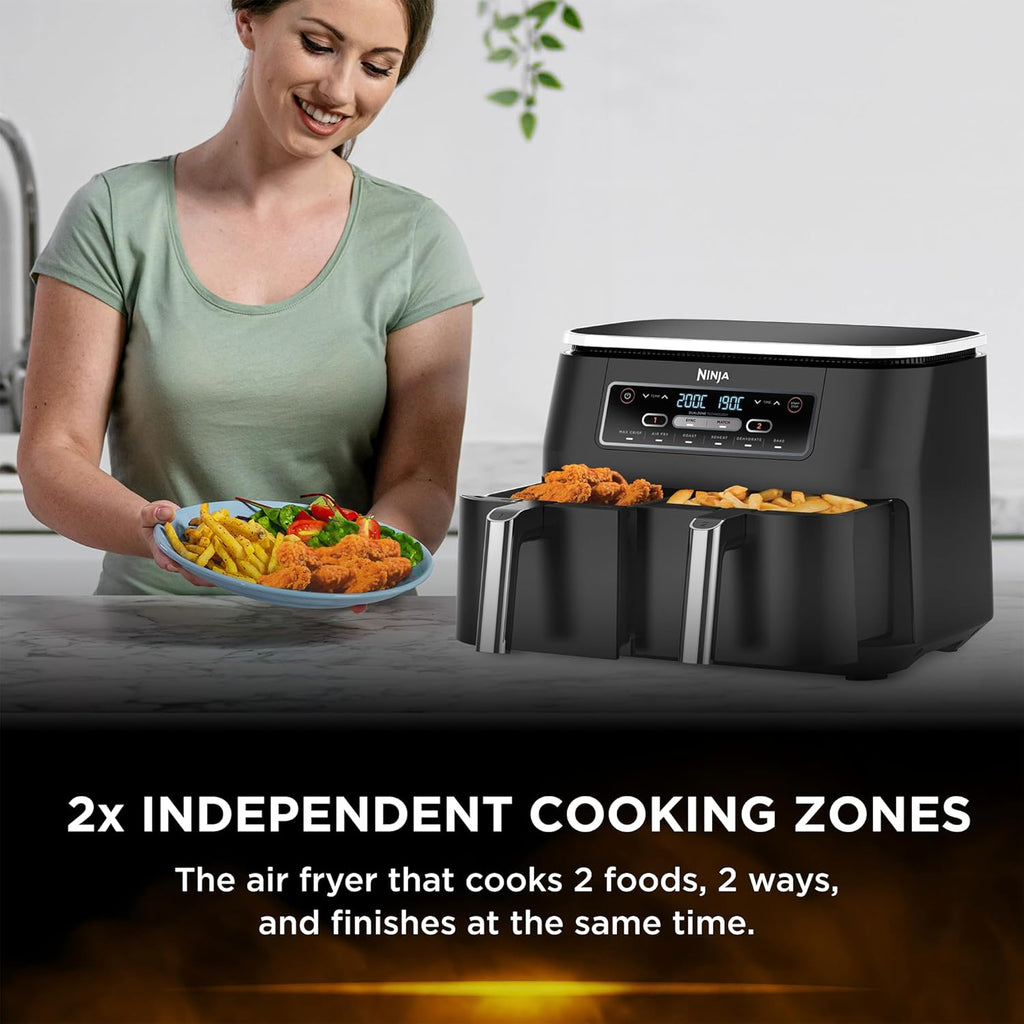 Ninja Foodi Dual Zone Air Fryer, 2 Basket Air Fryer - New Condition
