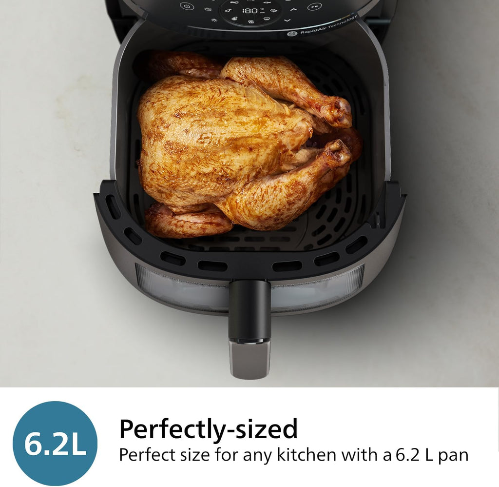 Philips Air Fryer 2000 Series 6.2L – Healthy Frying with RapidAir Technology - Good Condition