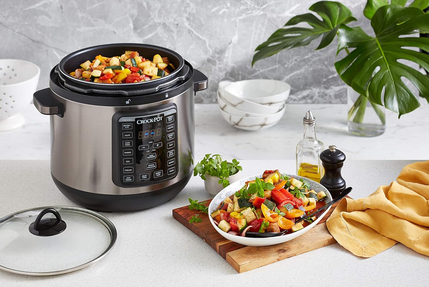 Crock-Pot Express Crock XL Multi Cooker 7.6L Stainless Steel - Good Condition