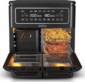 Sunbeam Multi Zone Air Fryer Oven, Convertible Dual 5.5L to Single 11.4L Zone, 9 Accessories, Black - New Condition