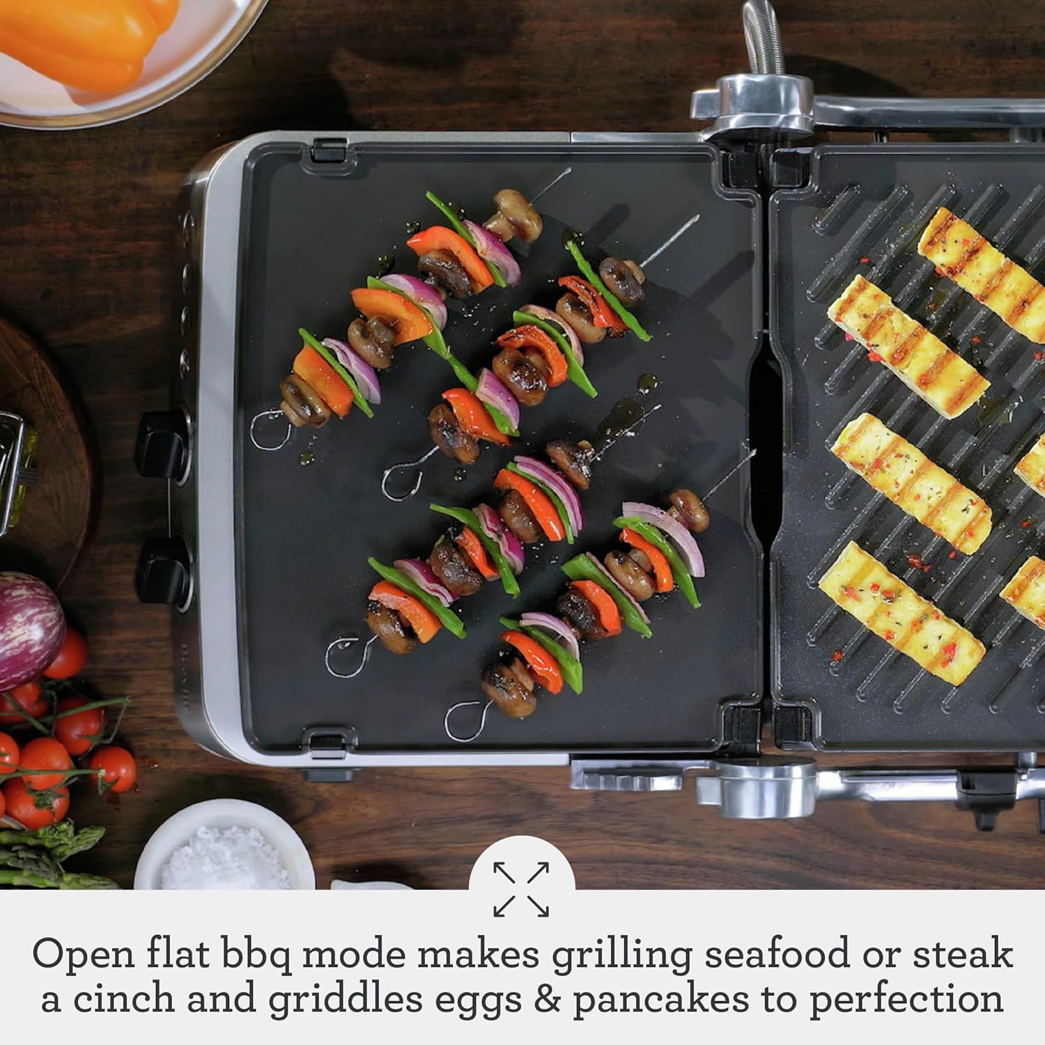 Breville BGR700BSS Sear & Press Grill – Stainless Steel, 1800W - Excellent Condition