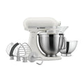 KitchenAid White Artisan Stand Mixer Tilt Head with 5 Accessories - New Condition