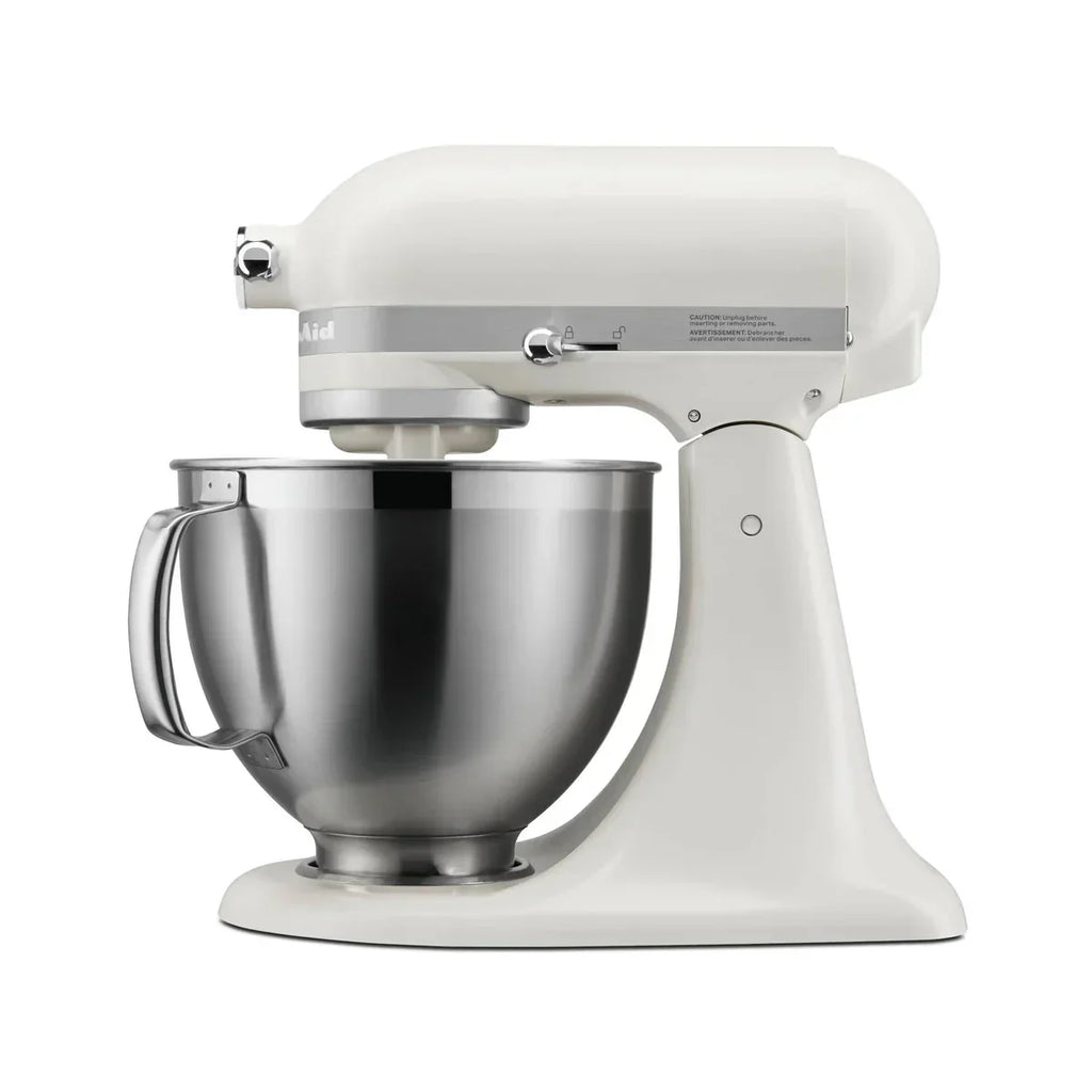 KitchenAid White Artisan Stand Mixer Tilt Head with 5 Accessories - New Condition